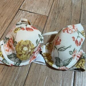 Old Navy Floral Women's Bra - Cream, Yellow, Pink
